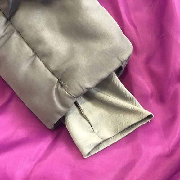 London Fog Gray Kids Puffer Jacket with Faux Fur Hood - Picture 7 of 10